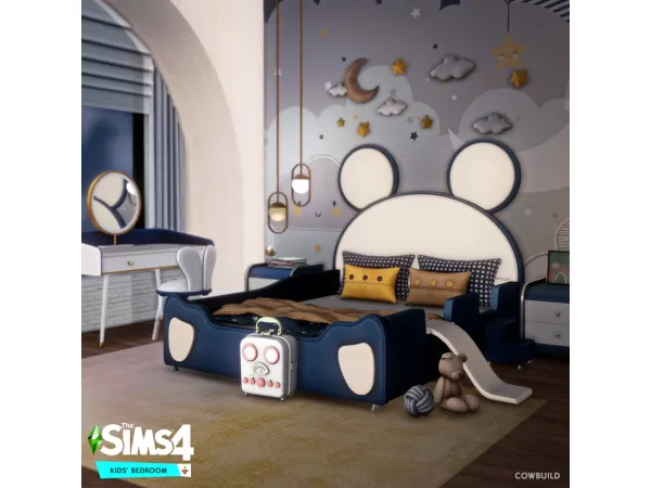 Alpha June 2021 Set Kids' Bedroom by Cowbuild - The Sims 4 Custom Content