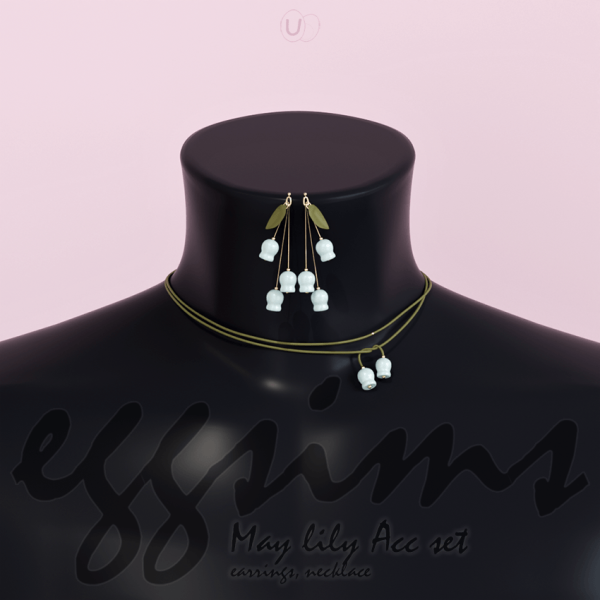 Alpha [EGGSIMS] May lily Acc set by simsfinds - The Sims 4 Custom Content