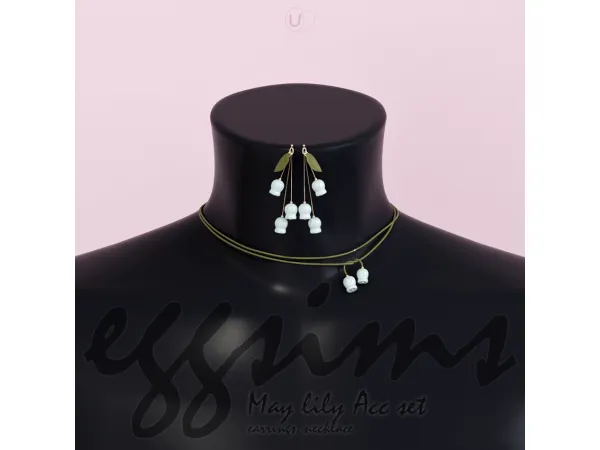 Alpha [EGGSIMS] May lily Acc set - The Sims 4 Custom Content