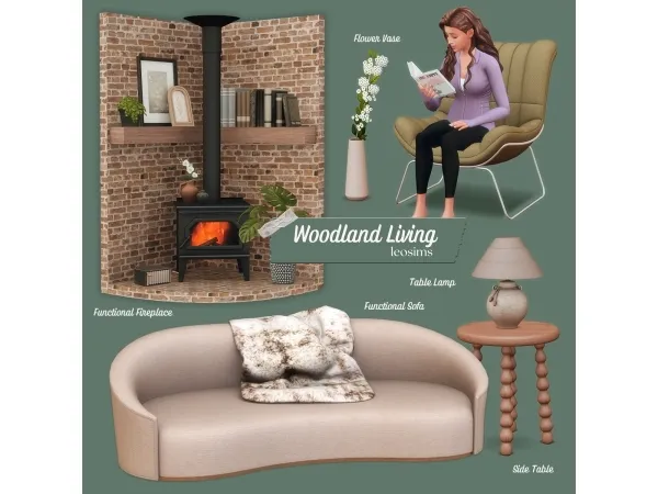 Maxis Match Woodland Living - The Sims 4 Custom Content