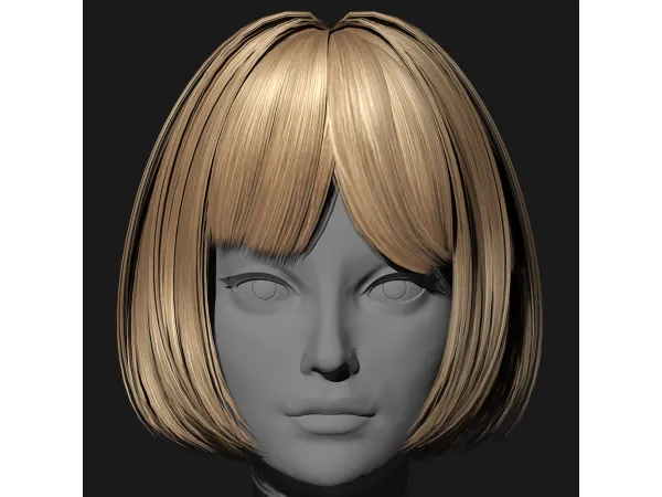 Alpha SSalon hair 67 - The Sims 4 Custom Content