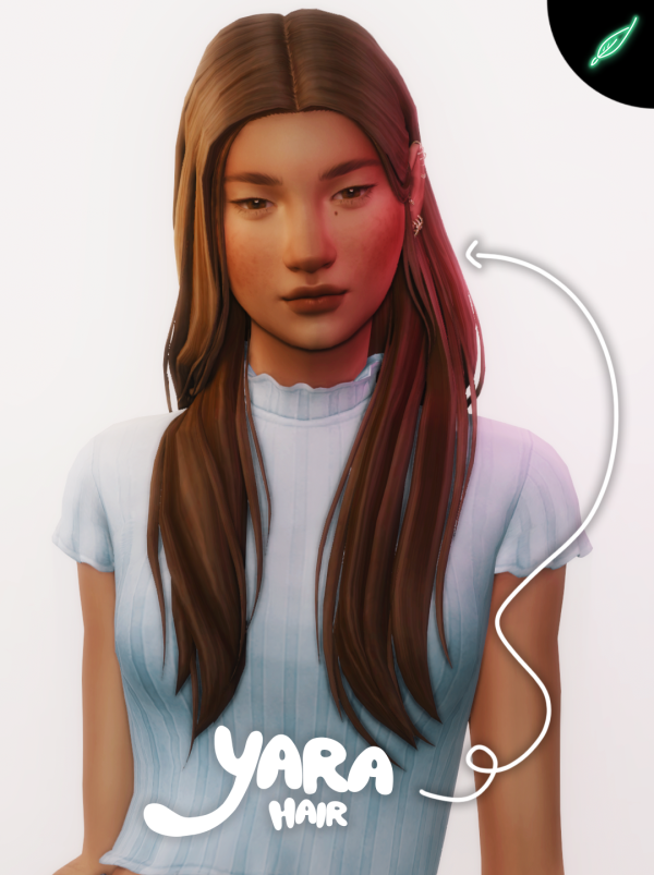 Maxis Match Yara Hair by simsfinds - The Sims 4 Custom Content