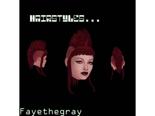 Maxis Match zephyra hair a maxis match hairstyle by Fayethegray - The Sims 4 Custom Content
