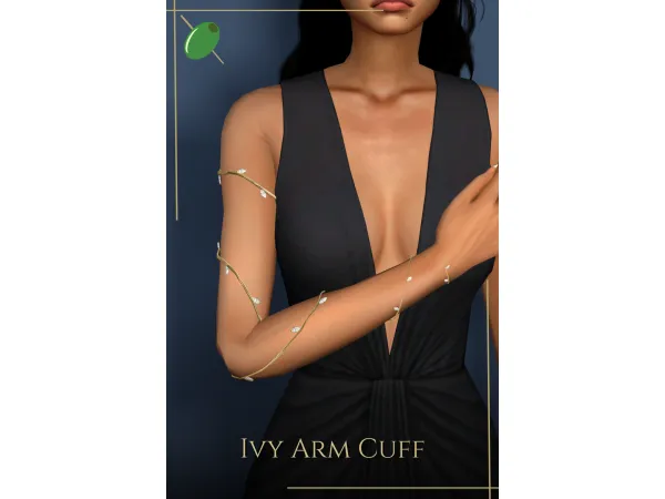 Alpha Ivy Arm Cuff by Pitted0live - The Sims 4 Custom Content