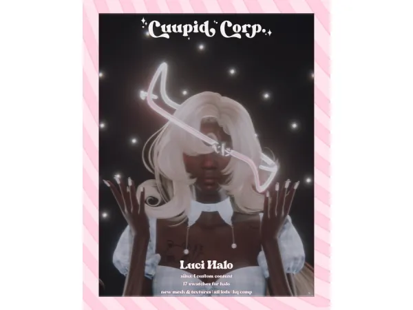 Alpha cuupid corp luci halo - The Sims 4 Custom Content