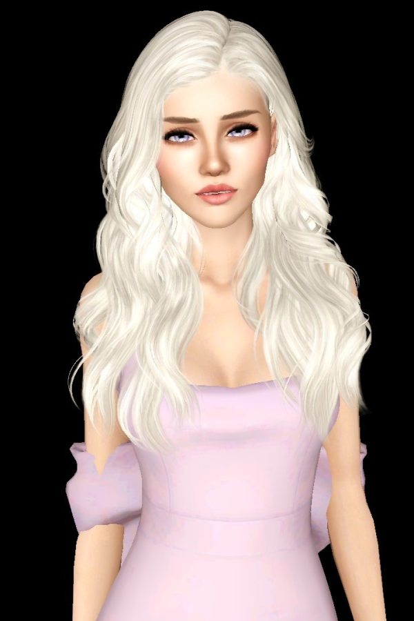 wings es0208 slightly curly hair by simsfinds - The Sims 3 Custom Content