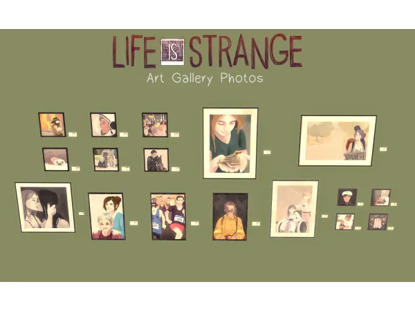 Maxis Match [Serendipitia] Life Is Strange Art Gallery Photos - The Sims 4 Custom Content