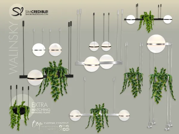 Alpha Walinsky Lamps - The Sims 4 Custom Content