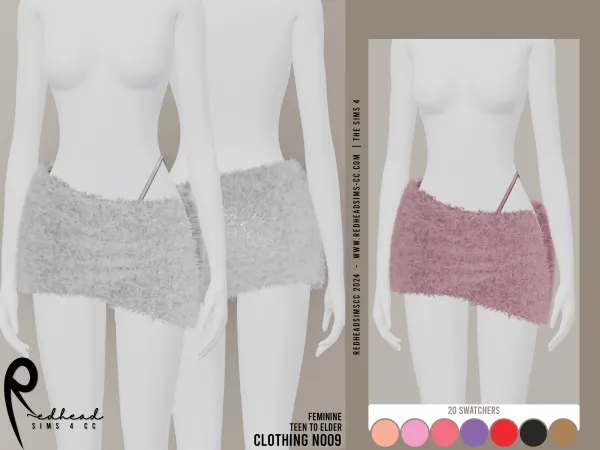 Alpha AF CLOTHING N009 by redheadsims - The Sims 4 Custom Content