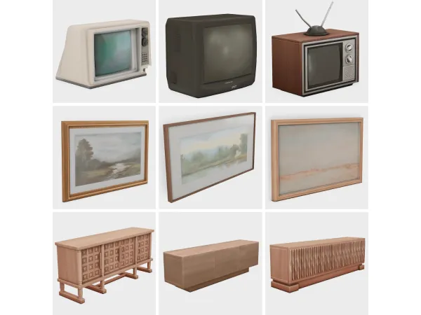 Maxis Match tv essentials sims 4 finds by boujeesimss - The Sims 4 Custom Content