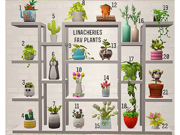 linacheries favourites plants by linacheries - The Sims 2 Custom Content