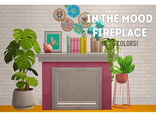 [ ] In The Mood Fireplace Recolors by simsfinds - The Sims 2 Custom Content