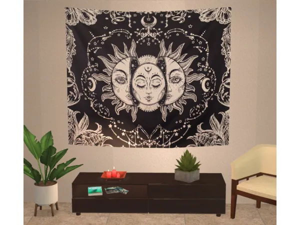 Large Wall Tapestry ilovets2cc - The Sims 2 Custom Content