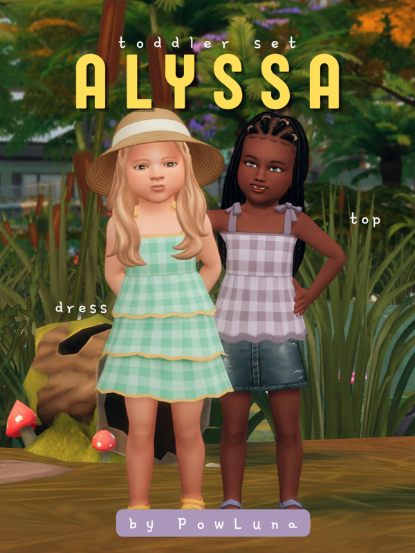 Maxis Match ALYSSA set by simsfinds - The Sims 4 Custom Content