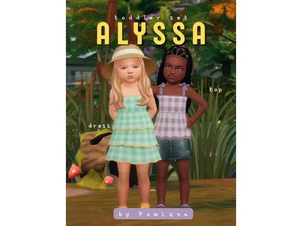 Maxis Match ALYSSA set by powluna - The Sims 4 Custom Content