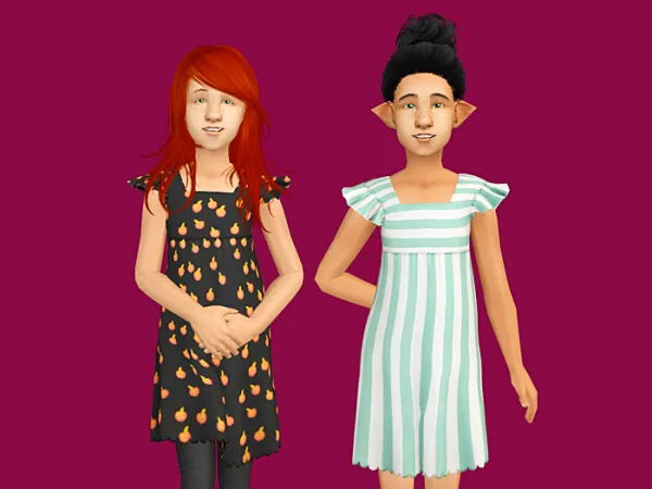 megamassikalove 4t2 EP18 Summer Dress made top only by deedee - The Sims 2 Custom Content