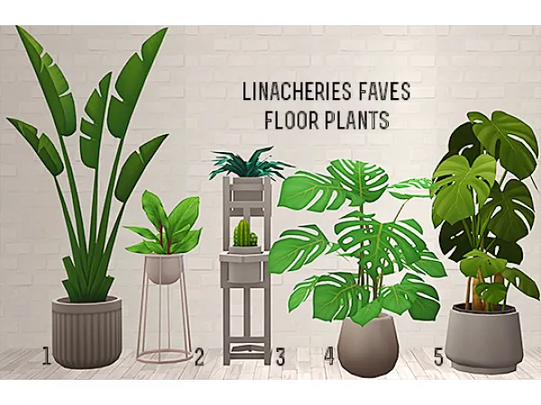 linacheries favourites floor plants by linacheries - The Sims 2 Custom Content