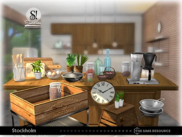 Alpha Stockholm Clutter - The Sims 4 Custom Content