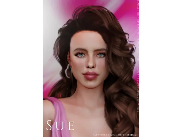 Alpha Sue SKIN ( lipstick tray files) BFF - The Sims 4 Custom Content