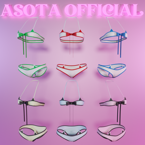 Alpha [ASOTA OFFICIAL] Catty Swimsuits by asotaofficial - The Sims 4 Custom Content
