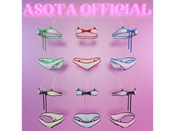 Alpha [ASOTA OFFICIAL] Catty Swimsuits - The Sims 4 Custom Content