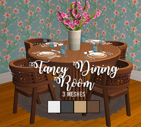 [ ] 4t2 sixamcc fancy dining room by simsfinds - The Sims 2 Custom Content