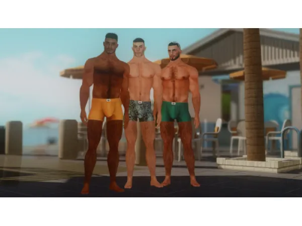 4t3 Conversion Sentate Laguna Boxer Briefs by nectar - The Sims 3 Custom Content