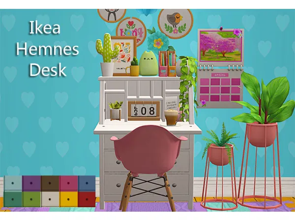 [ ] Ikea Hemnes Desk edit by linacheries - The Sims 2 Custom Content