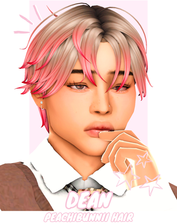 Maxis Match Dean Hair by simsfinds - The Sims 4 Custom Content