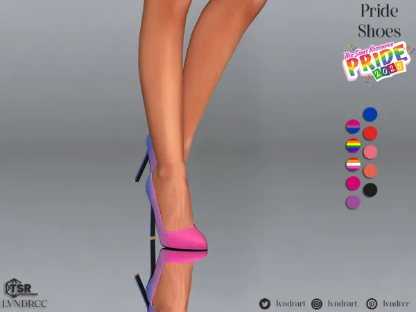 Maxis Match Pride Shoes - The Sims 4 Custom Content