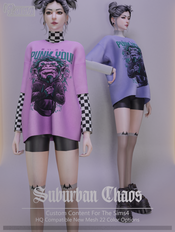 Mix Kira_Suburban Chaos by kira_s4 - The Sims 4 Custom Content