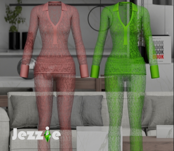 Alpha JEZZIETS4 LUCIANA LINGERI SET by jezziets4 - The Sims 4 Custom Content