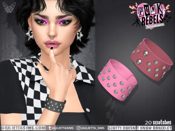 Alpha Scotty Doesn't Know Bracelet (right wrist) - The Sims 4 Custom Content