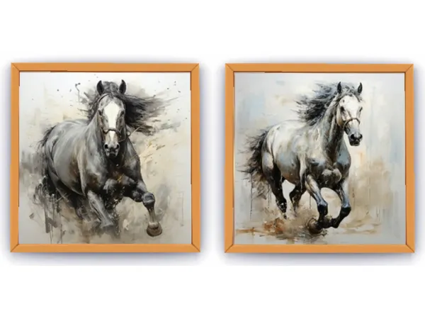 Alpha Hooves In Harmony Horse Wall Art by Midnightpixie85 - The Sims 4 Custom Content