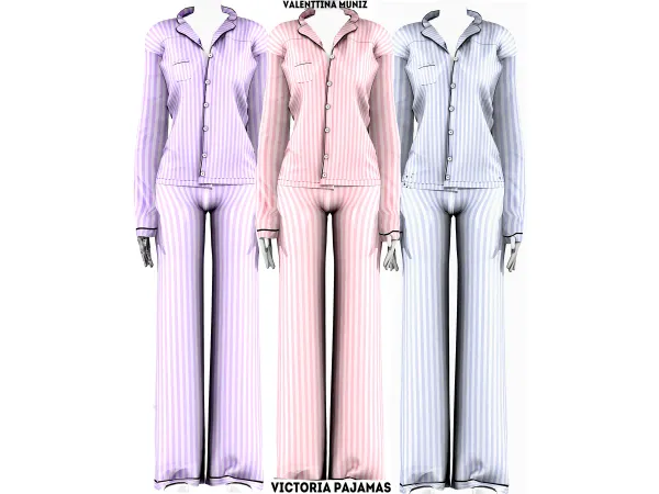 Alpha Victoria Screts Pajamas Valenttina Muniz - The Sims 4 Custom Content