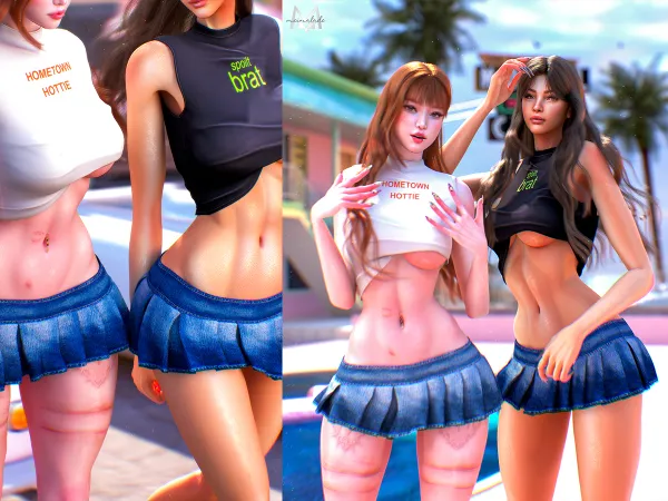 Alpha Street Chic Set - The Sims 4 Custom Content
