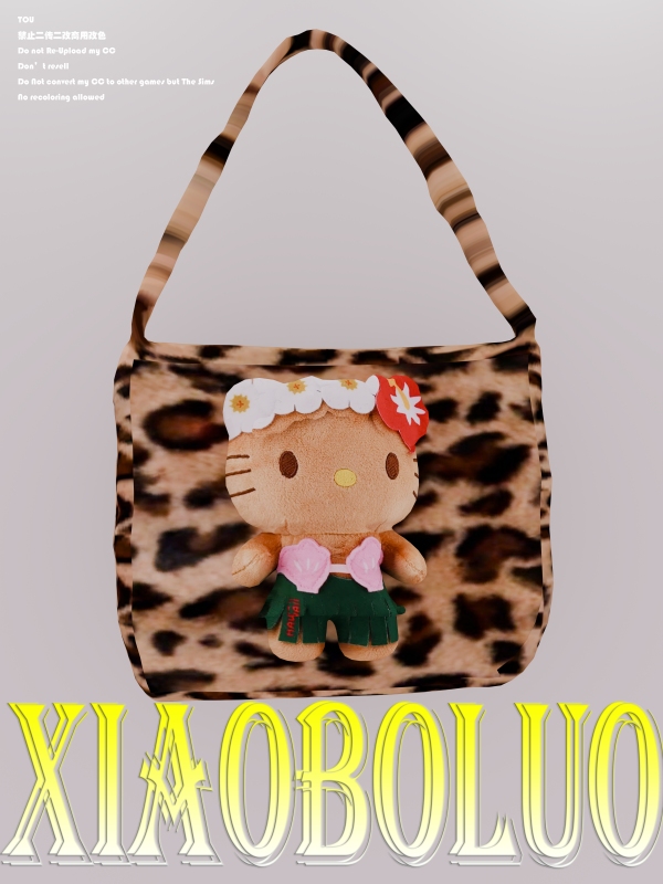 Alpha [Xiaoboluo]Hello Kitty Shoulder Bag by simsfinds - The Sims 4 Custom Content