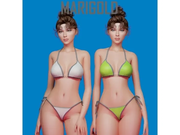 Alpha MARIGOLD Tania Set - The Sims 4 Custom Content