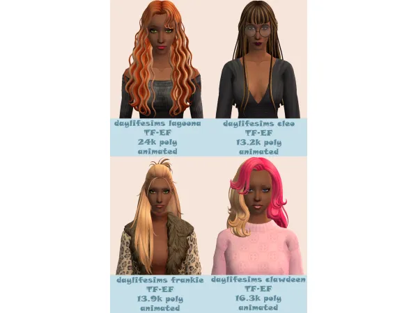 t2 conversions of some of daylifesims by rascalcurious - The Sims 2 Custom Content