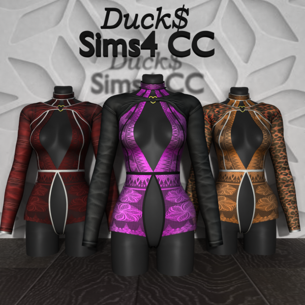 Alpha Ducks_Yura Outfit by ducks_sims4 - The Sims 4 Custom Content