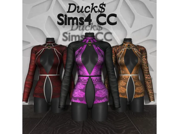 Alpha Ducks_Yura Outfit - The Sims 4 Custom Content