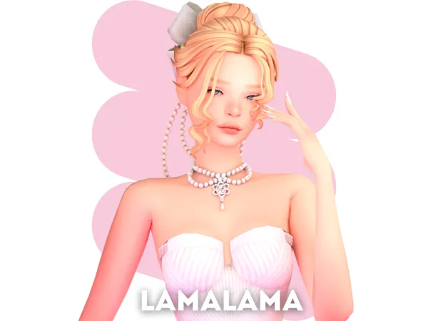 Maxis Match Hair Lois by Lama Lama - The Sims 4 Custom Content