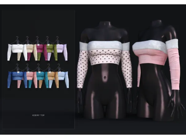 AF Tops by boutiqueamelie - The Sims 2 Custom Content