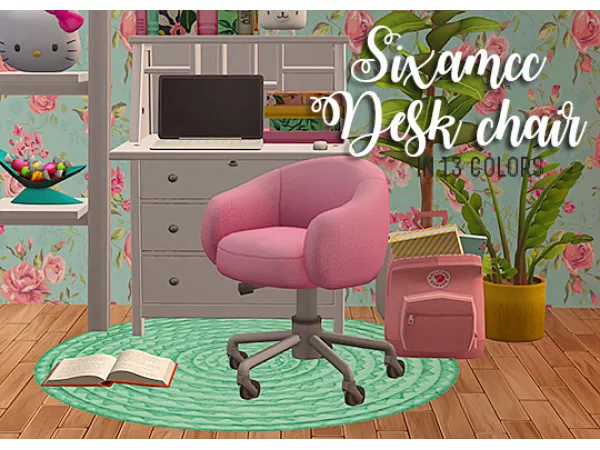 4t2 desk chairs by linacheries - The Sims 2 Custom Content