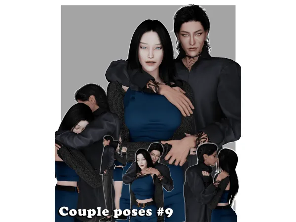 Alpha Couple poses 9 by Meow_creator - The Sims 4 Custom Content