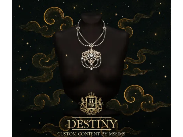 Alpha MSSIMS DESTINY THAI FEMALE NECKLACE - The Sims 4 Custom Content