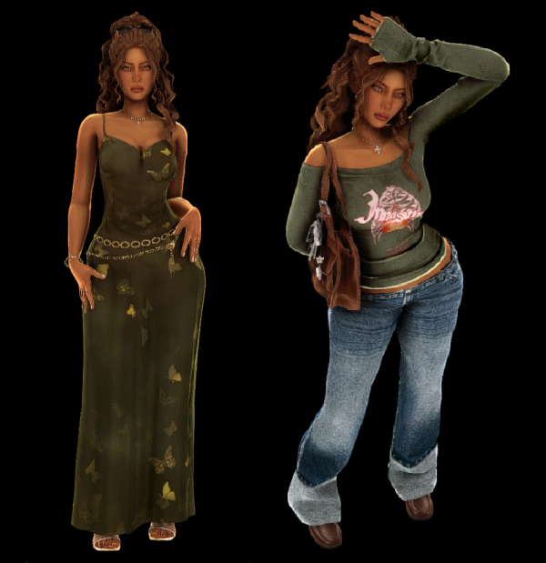 Alpha random lookbook no 6 by simsfinds - The Sims 4 Custom Content