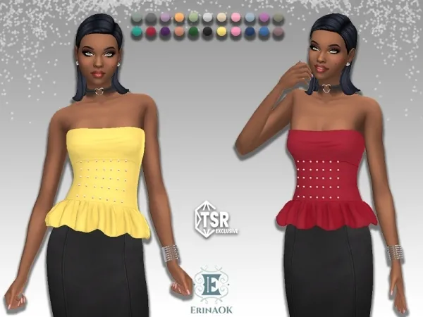 Maxis Match erinaok womens top 060725 - The Sims 4 Custom Content