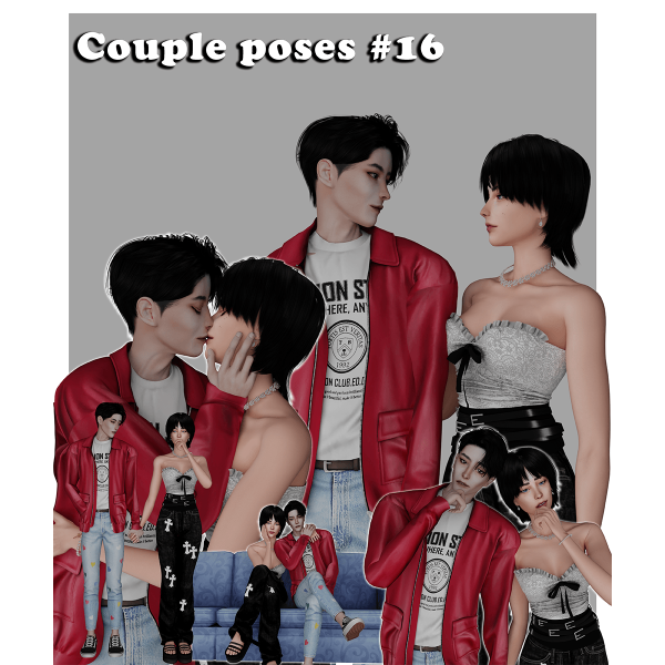 Mix Couple poses 16 by simmer_creator - The Sims 4 Custom Content