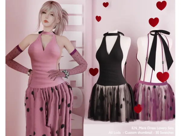 Mix ILN Mare Dress - The Sims 4 Custom Content